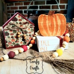 Fall Tier tray decor